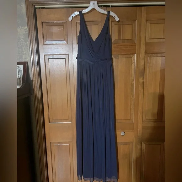 David's Bridal | Dresses | Davids Bridal Navy Bridesmaid Dress | Poshmark